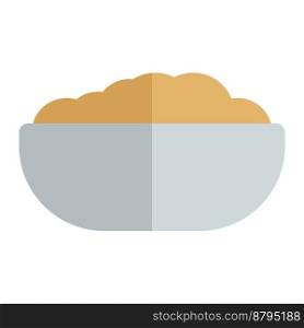 Fried rice color shadow vector icon