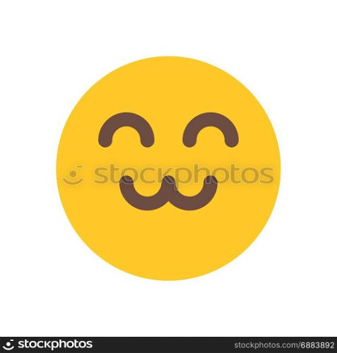 friendly emoji, icon on isolated background,