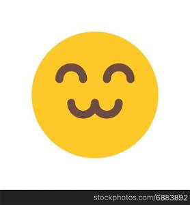 friendly emoji, icon on isolated background,