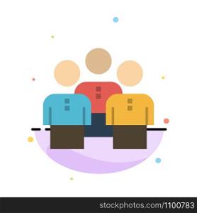 Friends, Business, Group, People, Protection, Team, Workgroup Abstract Flat Color Icon Template