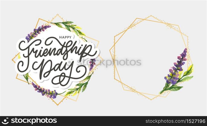 Friendship day vector illustration with text and elements for celebrating friendship day 2020. Friendship day vector illustration with text and elements for celebrating friendship day