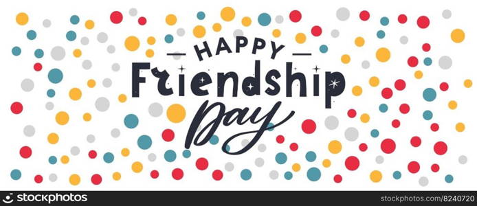 Friendship day vector illustration with text and elements for celebrating friendship day. Friendship day vector illustration with text and elements for celebrating friendship day 2022