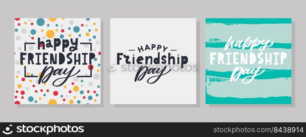 Friendship day vector illustration with text and elements for celebrating friendship day. Friendship day vector illustration with text and elements for celebrating friendship day 2022