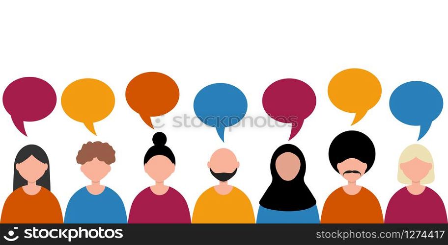 Friendship of the peoples of the world. Men from different countries and women flat design isolated on white background. Cartoon Vector illustration.. Friendship of the peoples of the world. Men from different countries and women flat design isolated on white background. Cartoon Vector illustration
