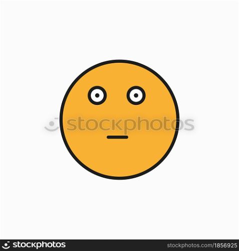 Frightened smiley icon. Communication concept. Message sign. Emotion background. Vector illustration. Stock image. EPS 10.. Frightened smiley icon. Communication concept. Message sign. Emotion background. Vector illustration. Stock image.