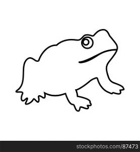 Frog black icon .