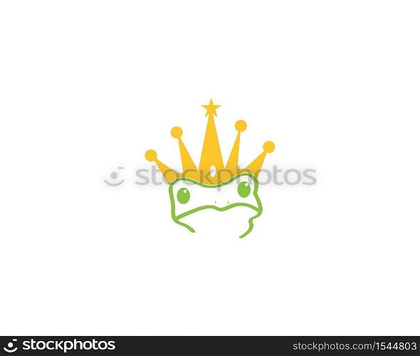 Frog cartoon icon silhouette logo vector illustration