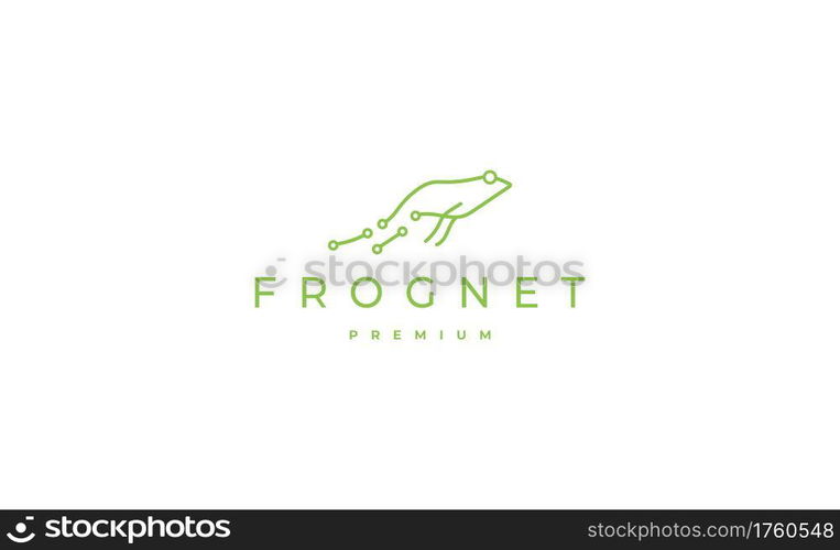 Frog Internet Connection Logo Design