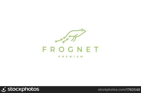 Frog Internet Connection Logo Design