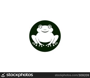 Frog Logo Template vector illustration design