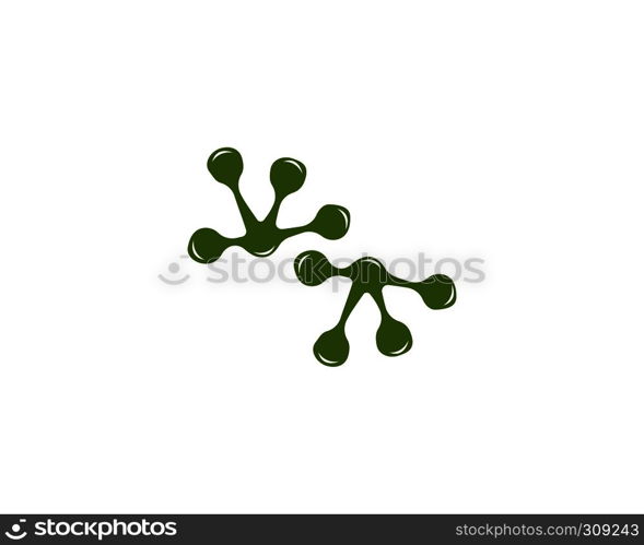 Frog Logo Template vector illustration design