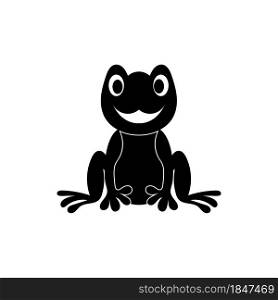 frog symbols logo and template on white background