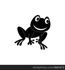 frog symbols logo and template on white background