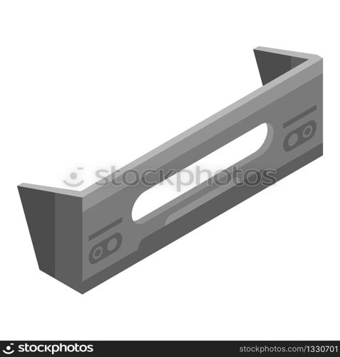 Front car bumper icon. Isometric of front car bumper vector icon for web design isolated on white background. Front car bumper icon, isometric style