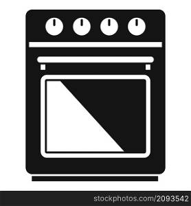 Front convection oven icon simple vector. Electric kitchen stove. Grill gas oven. Front convection oven icon simple vector. Electric kitchen stove