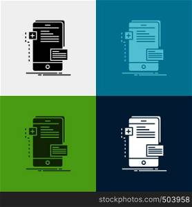 frontend, interface, mobile, phone, developer Icon Over Various Background. glyph style design, designed for web and app. Eps 10 vector illustration. Vector EPS10 Abstract Template background