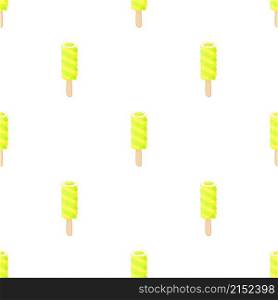 Frosty lemon and lime fruit popsicle pattern seamless background texture repeat wallpaper geometric vector. Frosty lemon and lime fruit popsicle pattern seamless vector