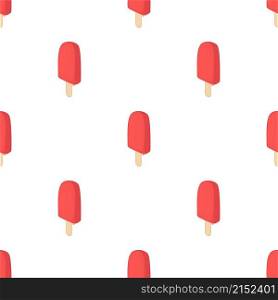 Frosty red fruit popsicle pattern seamless background texture repeat wallpaper geometric vector. Frosty red fruit popsicle pattern seamless vector