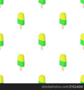 Frosty yellow and green fruit popsicle pattern seamless background texture repeat wallpaper geometric vector. Frosty yellow and green fruit popsicle pattern seamless vector