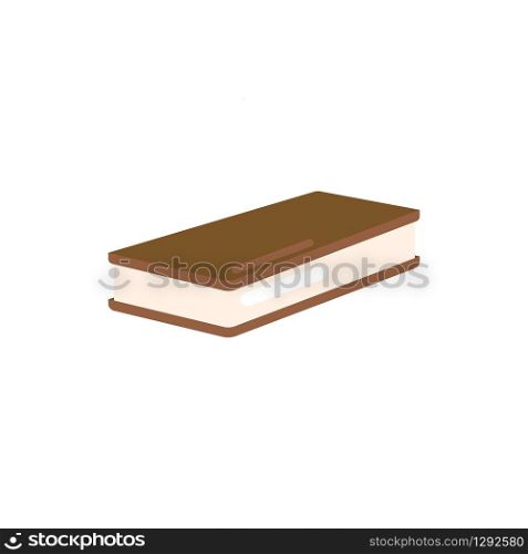 Frozen popsicles in flat style isolated on white background. Ice cream in chocolate glaze. Vector illustration. Frozen popsicles in flat style isolated on white background. Ice cream in chocolate glaze.