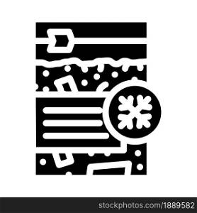 frozen vegetables glyph icon vector. frozen vegetables sign. isolated contour symbol black illustration. frozen vegetables glyph icon vector illustration