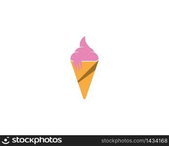 Frozen yogurt or cup of ice cream icon.Vector illustration