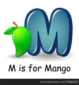 Fruit alphabet: M is for Mango