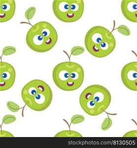 fruit, baby, cartoon, pattern, cute, vector, apple, character, face, print, cherry, smile, illustration, food, abstract, background, love, happy, red, seamless, green, boho, flat, isolated, healthy, doodle, fun, sweet, funny, child, leaf