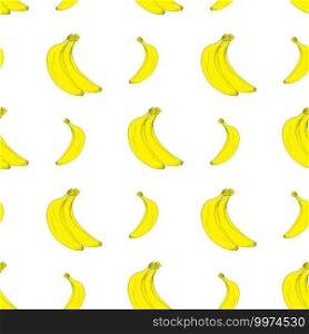 Fruit background Seamless pattern with hand drawn sketch banana vector illustration.. Fruit background Seamless pattern with hand drawn sketch banana vector illustration