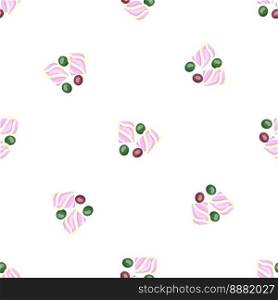Fruit bubblegum pattern seamless background texture repeat wallpaper geometric vector. Fruit bubblegum pattern seamless vector