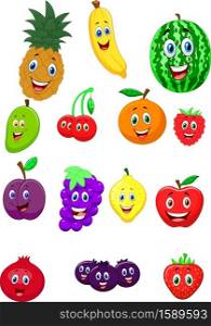 Fruit cartoon character