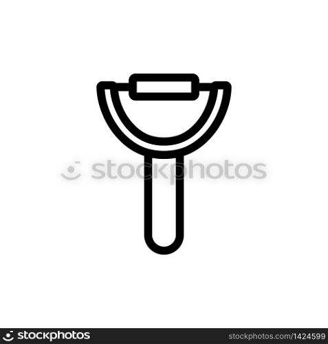 fruit cleaning device icon vector. fruit cleaning device sign. isolated contour symbol illustration. fruit cleaning device icon vector outline illustration