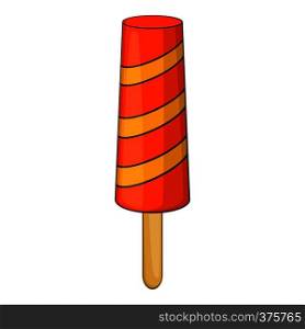 Fruit ice cream icon. Cartoon illustration of ice cream vector icon for web design. Fruit ice cream icon, cartoon style