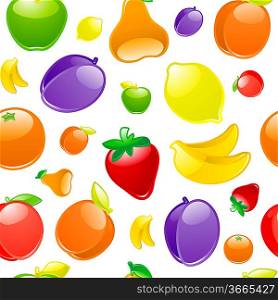 Fruit to background, seamless