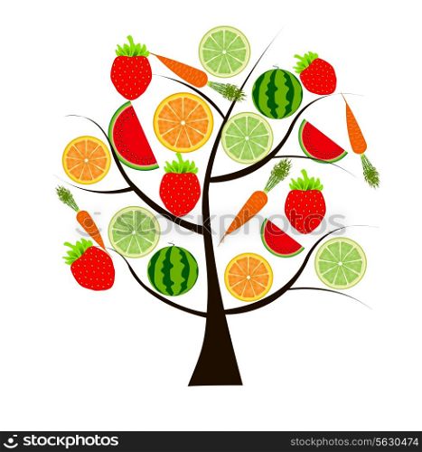 fruit tree for your design vector illustration