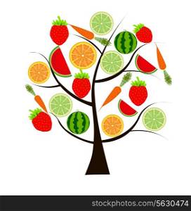 fruit tree for your design vector illustration