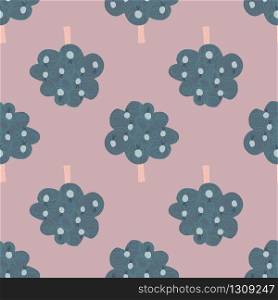 Fruit trees seamless patter in doodle style. Design for fabric, textile print, wrapping paper, kitchen textile, cover. Funny vector illustration. Fruit trees seamless patter in doodle style illustration.