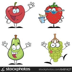 Fruits Cartoon Character Collection