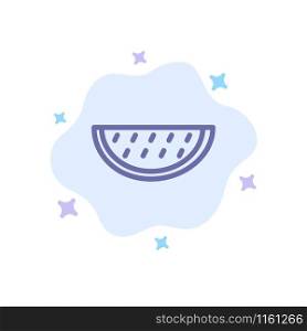Fruits, Melon, Summer, Water Blue Icon on Abstract Cloud Background