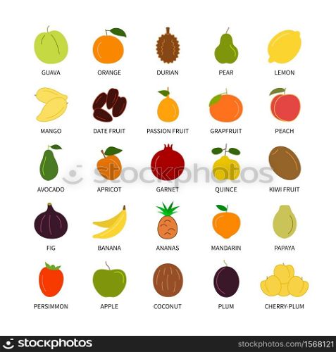 Fruits natural organic outline vector icons set. Vegan, business, analysis , design elements, logotype, fresh healthy food and more. Isolated collection of fruits for websites and telephones.. Fruits natural organic outline vector icons set. Isolated collection of fruits for websites and telephones.