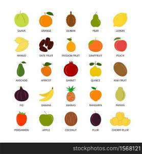 Fruits natural organic outline vector icons set. Vegan, business, analysis , design elements, logotype, fresh healthy food and more. Isolated collection of fruits for websites and telephones.. Fruits natural organic outline vector icons set. Isolated collection of fruits for websites and telephones.