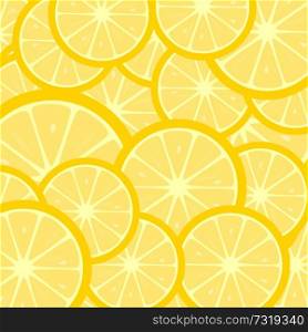 Fruity background with lemon slices