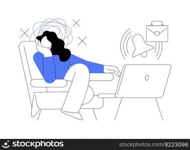 Frustration abstract concept vector illustration. Depression treatment, frustration management, anxiety and anger control, emotionally intelligent habits, mental health problem abstract metaphor.. Frustration abstract concept vector illustration.