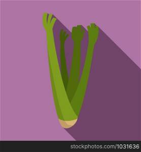 Fry plant icon. Flat illustration of fry plant vector icon for web design. Fry plant icon, flat style