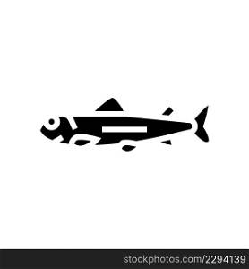 fry salmon glyph icon vector. fry salmon sign. isolated contour symbol black illustration. fry salmon glyph icon vector illustration