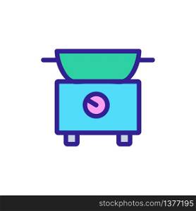 frying basket icon vector. frying basket sign. color symbol illustration. frying basket icon vector outline illustration