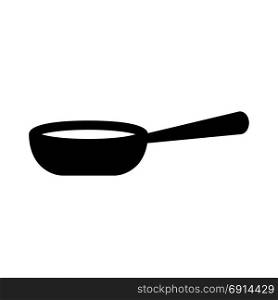 frying pan, icon on isolated background