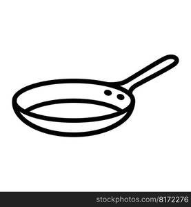 Frying pan icon vector on trendy design