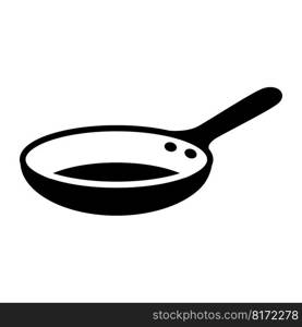 Frying pan icon vector on trendy design