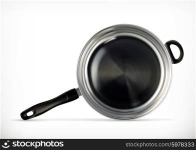Frying pan, vector icon